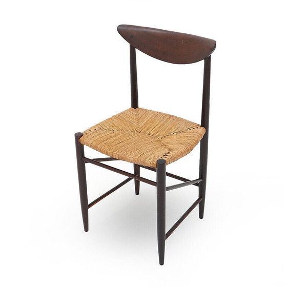 Image 1 of Vintage model 316 chair in teak and rope by Peter Hvidt and Orla Mølgaard-Nielsen for Soborg, Denmark 1950