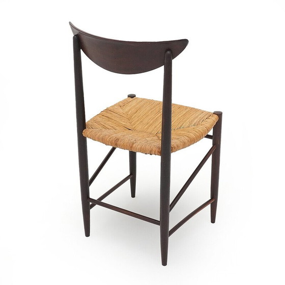 Image 1 of Vintage model 316 chair in teak and rope by Peter Hvidt and Orla Mølgaard-Nielsen for Soborg, Denmark 1950