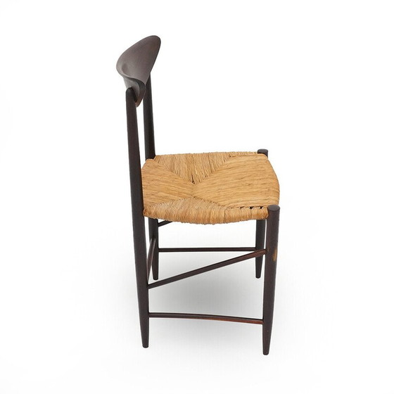 Image 1 of Vintage model 316 chair in teak and rope by Peter Hvidt and Orla Mølgaard-Nielsen for Soborg, Denmark 1950