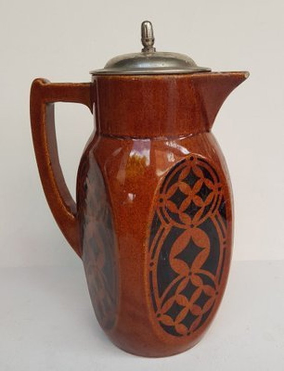 Image 1 of Art Deco Cocoa Jug With Handle