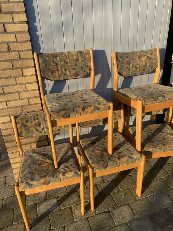 Image 1 of 6x chaises de salle à manger vintage