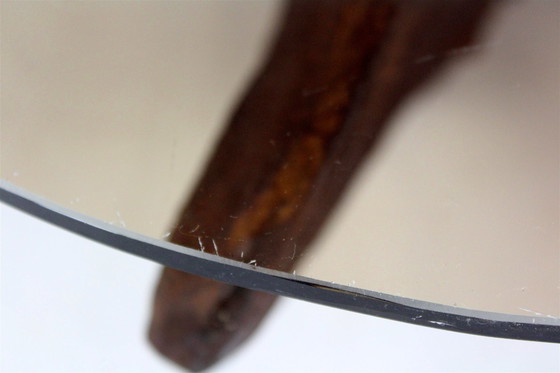 Image 1 of Mid-Century Tree Root Coffee Table With Glass Top, 1960S