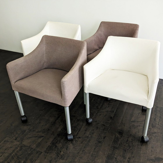 Image 1 of 4 DePadova Pollack chairs by Vico Magistretti