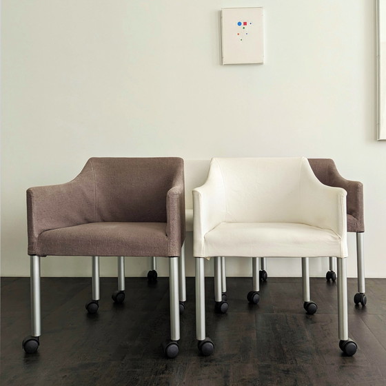 Image 1 of 4 DePadova Pollack chairs by Vico Magistretti