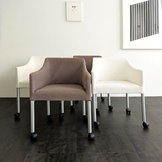 Image 1 of 4 DePadova Pollack chairs by Vico Magistretti