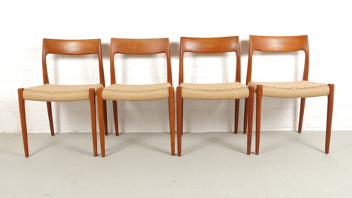 4x Niels Otto Møller chair