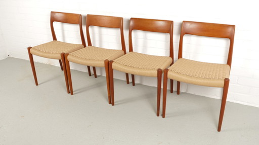 4x Niels Otto Møller chair