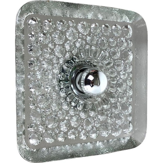 Image 1 of Lampade da parete vintage a bolle in vetro e metallo di Peill e Putzler, Germania 1970