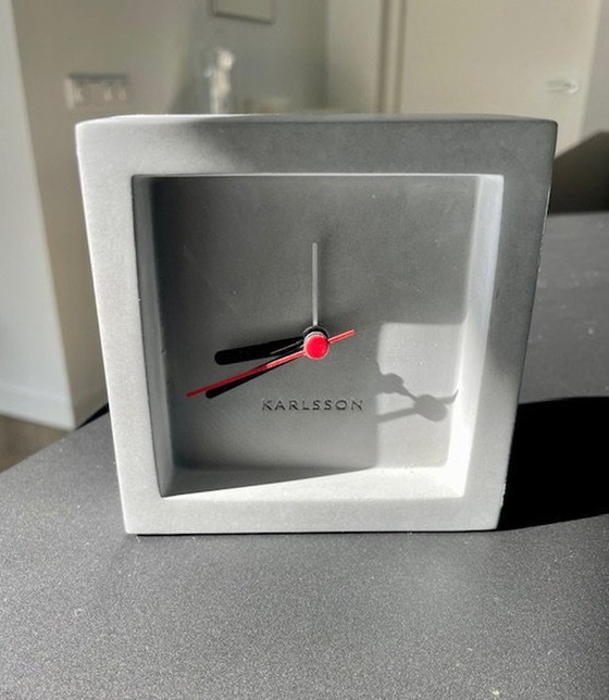 Image 1 of Karlsson Alarm Clock Franky - Concrete