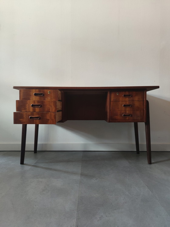 Image 1 of Vintage Danish desk in teak