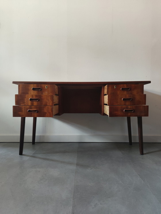 Image 1 of Vintage Danish desk in teak