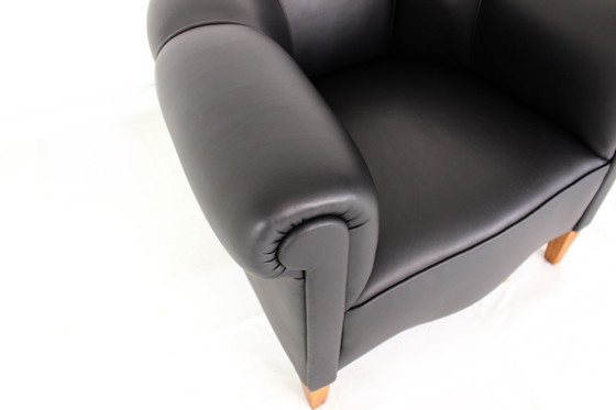 Image 1 of as new, 1960s Club Lounge Chair / Fauteuil, entièrement restauré incl. new upholstery and new aniline leather