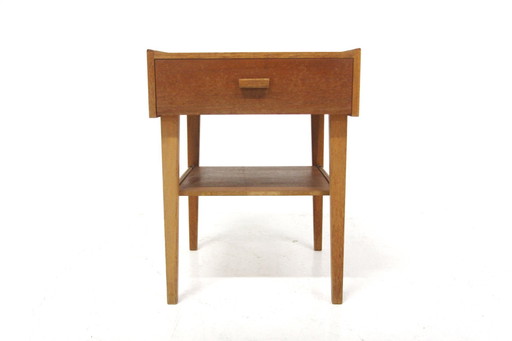 Scandinavian Teak And Oak Bedside Table, Sweden, 1960