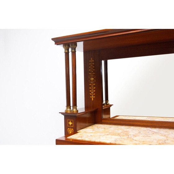 Image 1 of Vintage secessionist mahogany highboard, Austria 1910