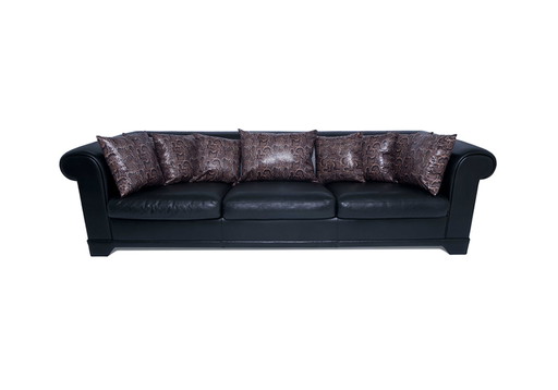 Bendic sofa 3 seater cowhide leather refurbished