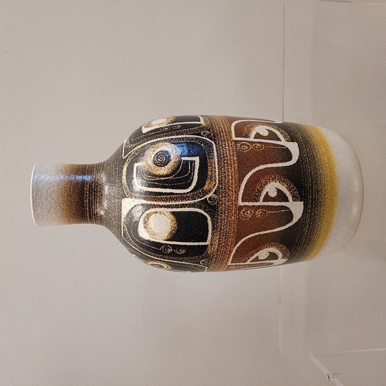 Image 1 of Vintage ceramic vase with ethnic decorative motifs by Jordi Serra Moragas, Spain 1970