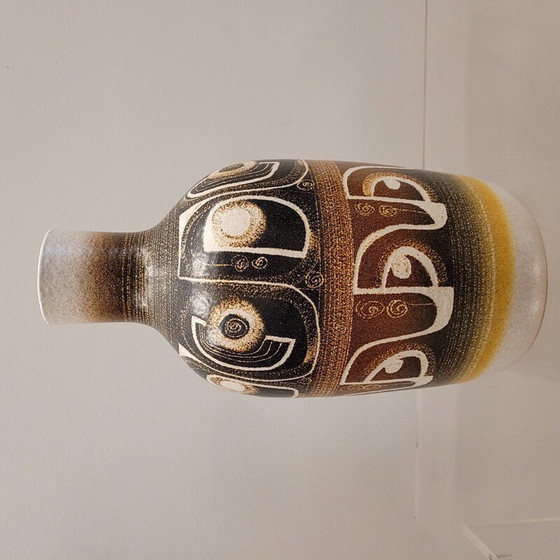 Image 1 of Vintage ceramic vase with ethnic decorative motifs by Jordi Serra Moragas, Spain 1970