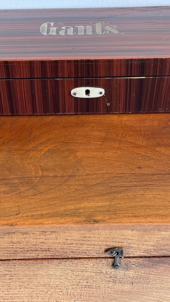 Image 1 of Vintage Wooden Glove Boxes Queue D'Aronde