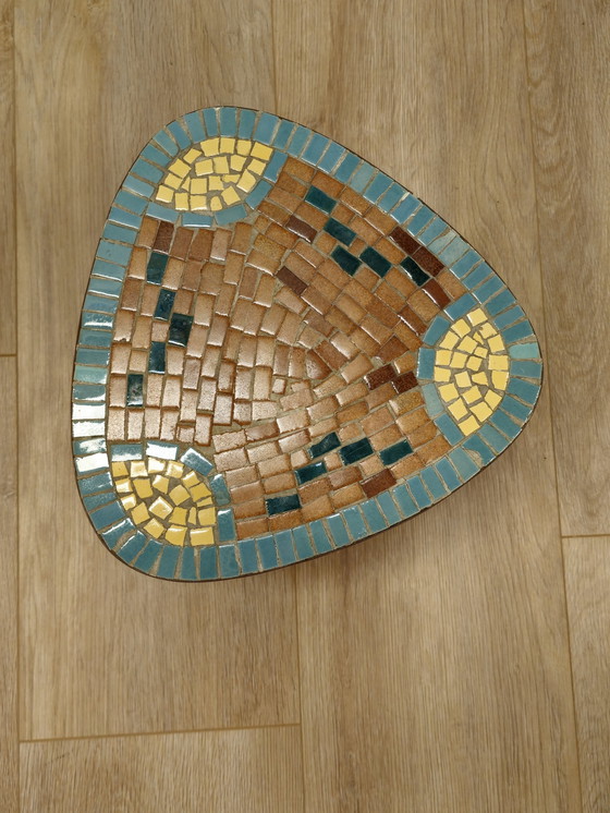 Image 1 of Tavolino laterale in mosaico vintage, tavolo per piante 