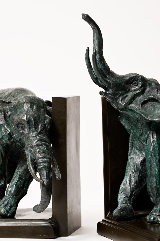 Image 1 of 2x Ary Bitter bronze bookends