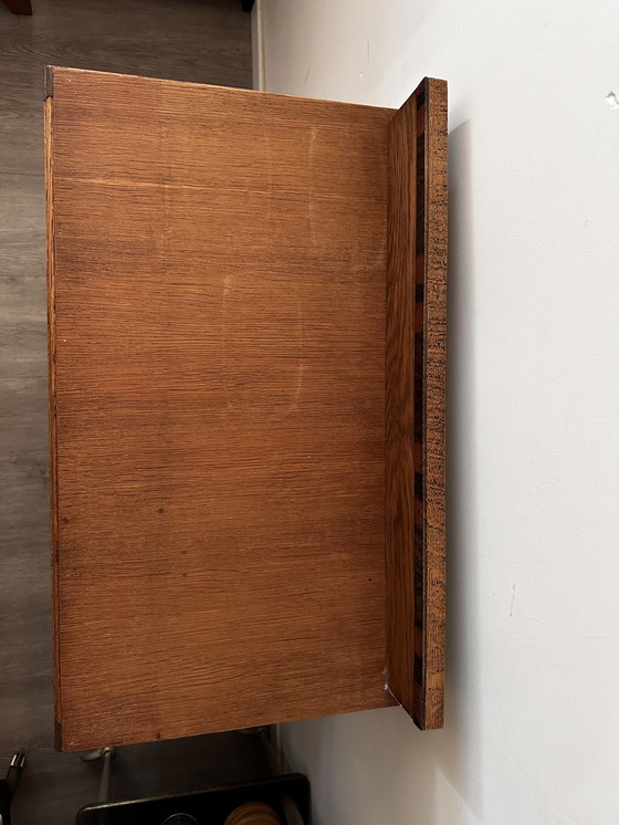 Image 1 of Vitrine vintage avec panneaux latéraux en verre