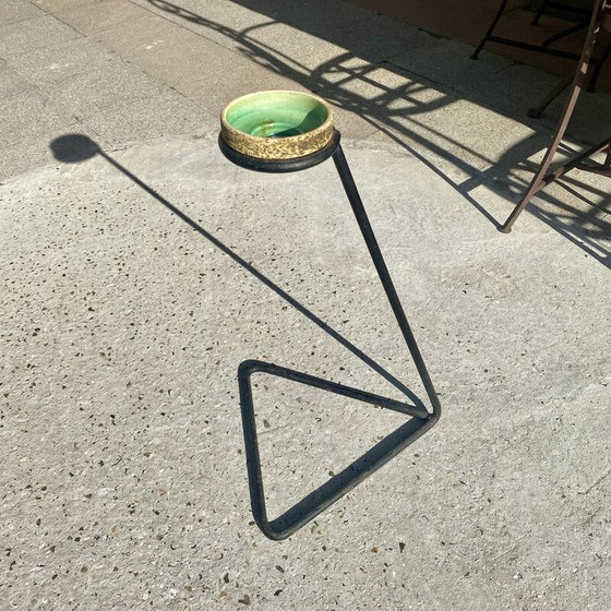 Image 1 of Posacenere vintage in metallo e ceramica di Mathieu Mategot e Pieter Groeneveld, 1950