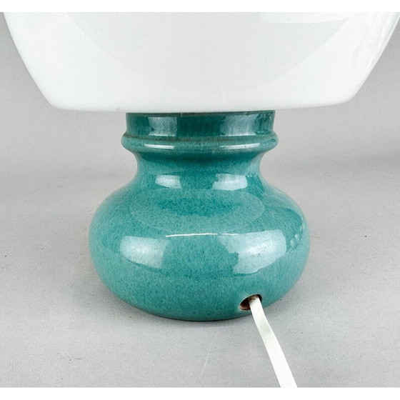 Image 1 of Mid century glass and ceramic table lamp, 1960s