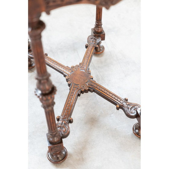 Image 1 of Vintage solid cherry desk, France 1919
