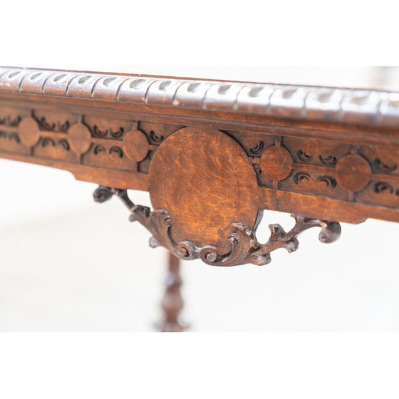 Image 1 of Vintage solid cherry desk, France 1919
