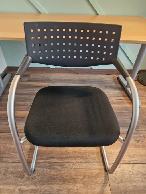 4x Vitra Visavis Design By Antonio Citterio Meeting Chair