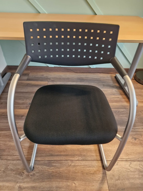 Image 1 of 4x Vitra Visavis Design By Antonio Citterio Meeting Chair