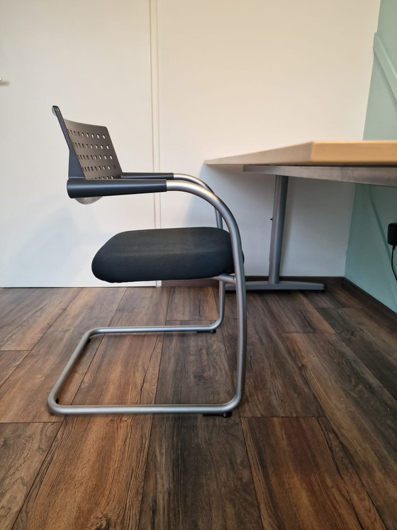 Image 1 of 4x Vitra Visavis Design By Antonio Citterio Meeting Chair