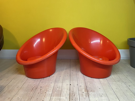 2x Ikea Skopa Lounge Chairs Ole Gjerløv Knudsen & Torben Lind