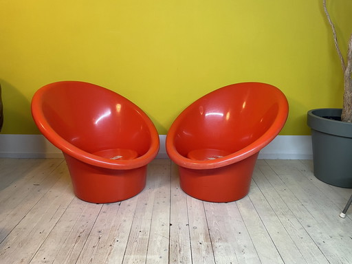 2x Ikea Skopa Lounge Chairs Ole Gjerløv Knudsen & Torben Lind