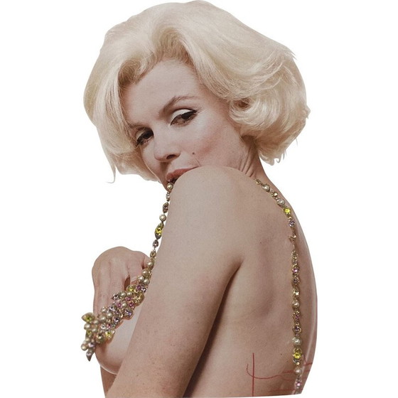 Image 1 of Vintage photograph "Marilyn New Boob Smile Jeweled" by Bert Stern
