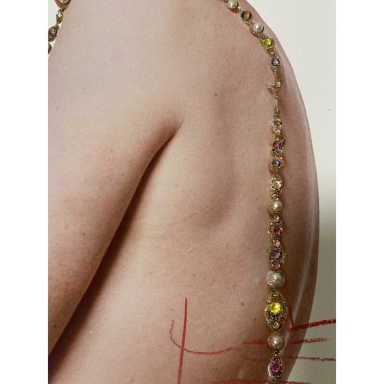 Image 1 of Vintage photograph "Marilyn New Boob Smile Jeweled" by Bert Stern