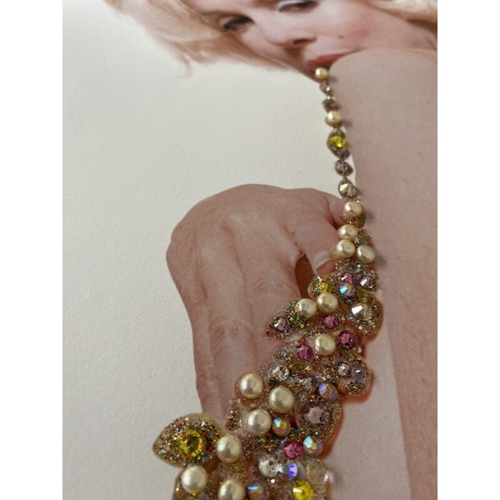 Image 1 of Vintage photograph "Marilyn New Boob Smile Jeweled" by Bert Stern
