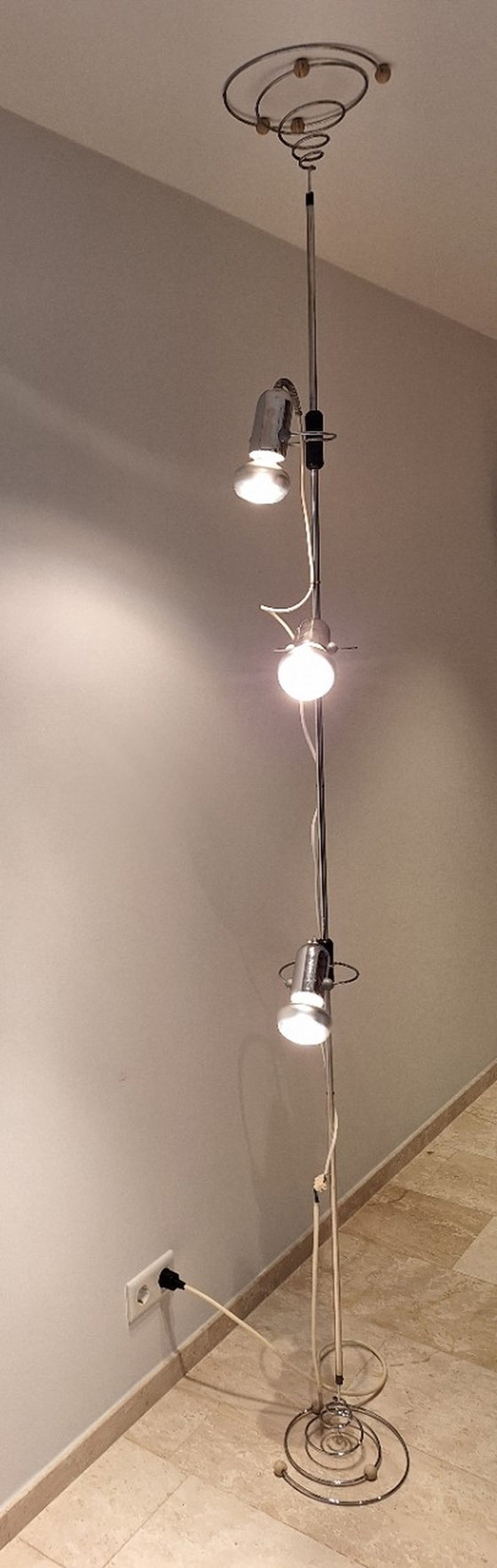 Image 1 of Italian Reggiani Tension floor to ceiling lamp