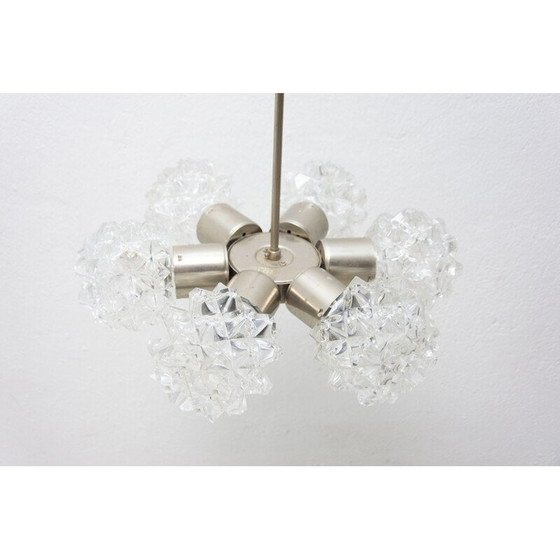 Image 1 of Vintage cut glass chandelier for Kamenický Šenov, Czechoslovakia 1970