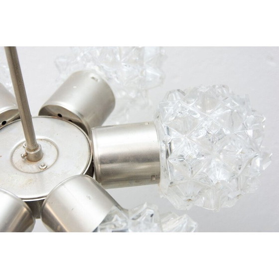 Image 1 of Vintage cut glass chandelier for Kamenický Šenov, Czechoslovakia 1970