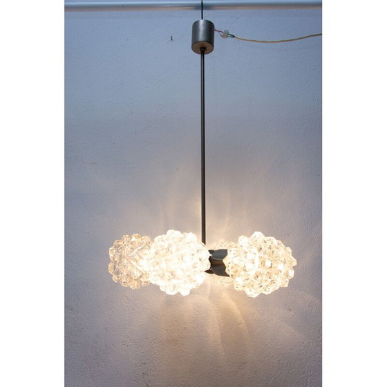 Image 1 of Vintage cut glass chandelier for Kamenický Šenov, Czechoslovakia 1970