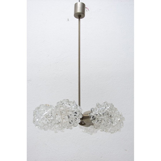 Image 1 of Vintage cut glass chandelier for Kamenický Šenov, Czechoslovakia 1970