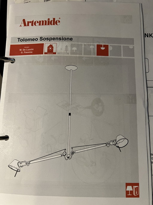 Artimide Tolomeo Due Bracci Suspension