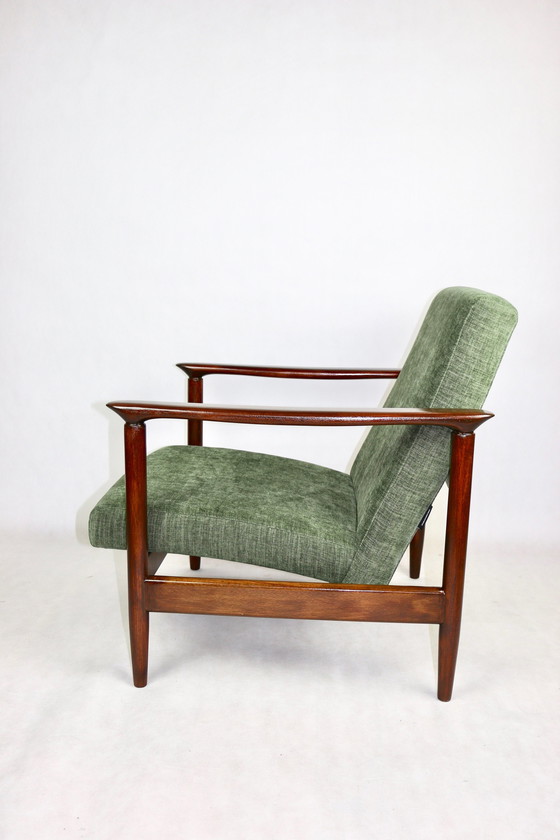 Image 1 of Vintage Green Olive Gfm-142 Armchair