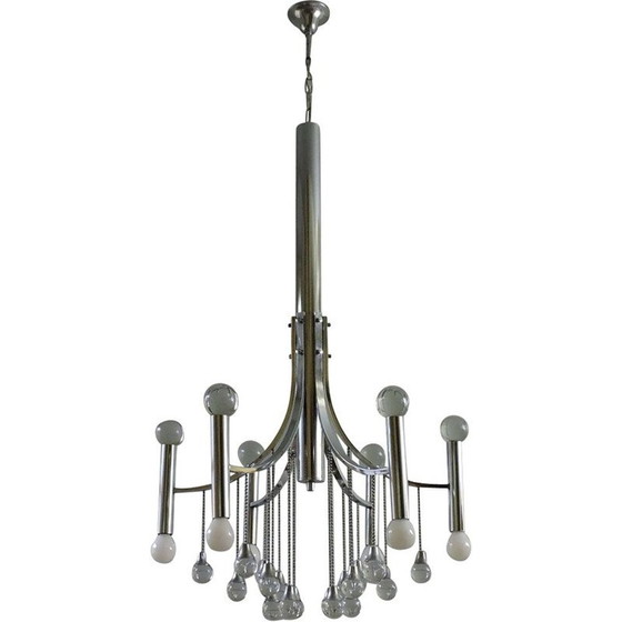 Image 1 of Vintage chandelier Gaetano Sciolari Italy 1960s