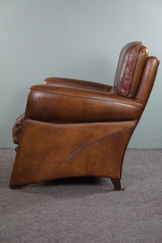 Image 1 of Ensemble canapé et fauteuil design en cuir de mouton