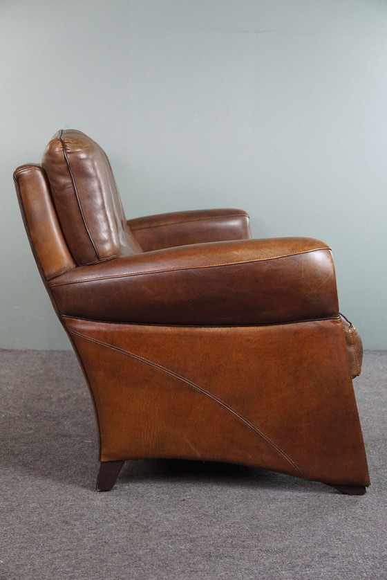 Image 1 of Ensemble canapé et fauteuil design en cuir de mouton