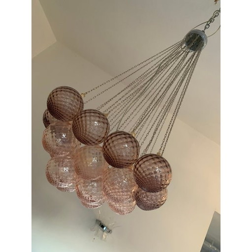 Murano Glass Sputnik Chandelier Venini Style