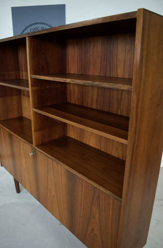 Image 1 of Rosewood Standing Bookcase/Bar Cabinet From Viby Møbelfabrik