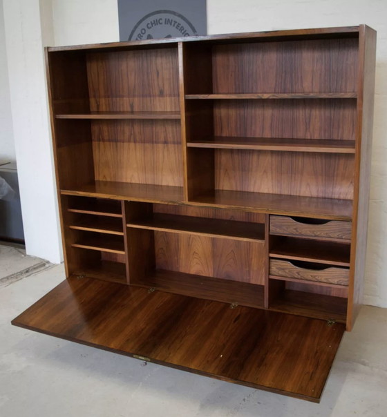 Image 1 of Rosewood Standing Bookcase/Bar Cabinet From Viby Møbelfabrik